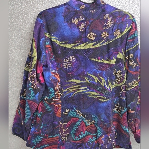 Chico's 100% Silk Kimono/Jacket     Size 1 - Picture 10 of 11